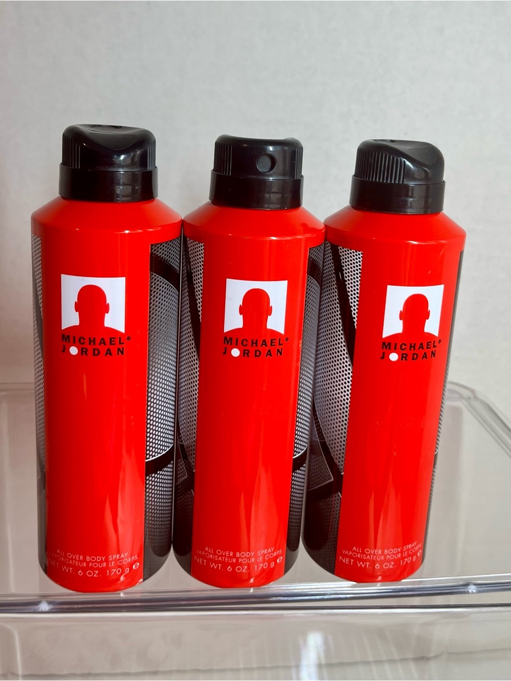 (BRAND NEW) Michael Jordan All Over Body Spray (Set of 3) - 6 ozs.